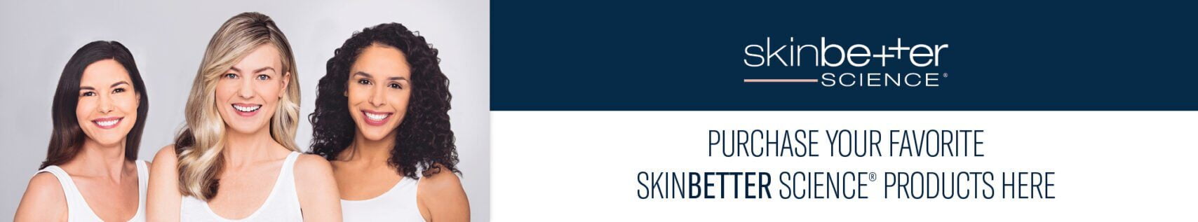 Skinbetter science skincare shop web banner